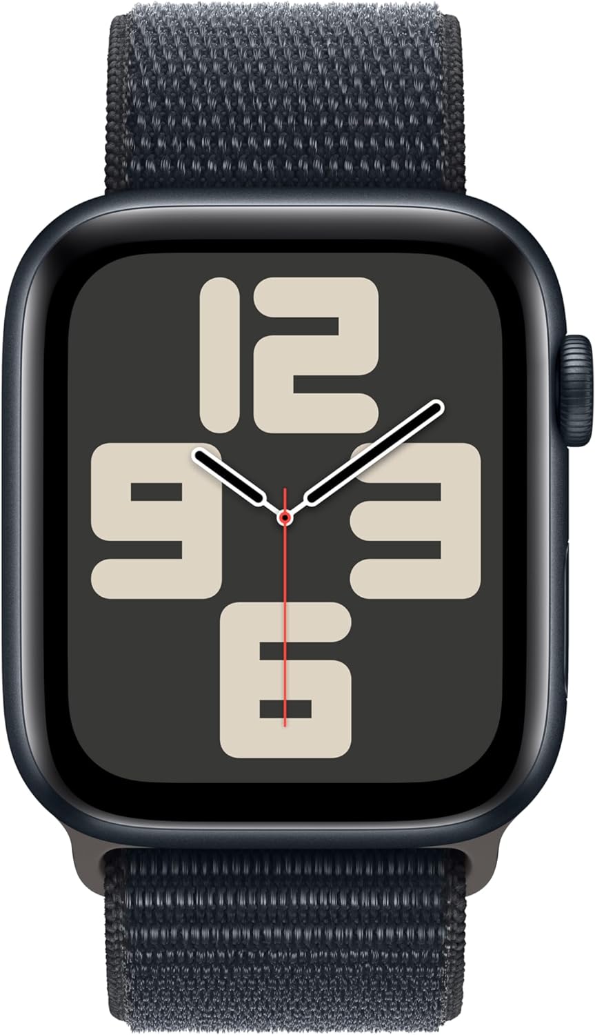 Apple Watch SE Midnight Aluminum Case with Midnight Sport Loop