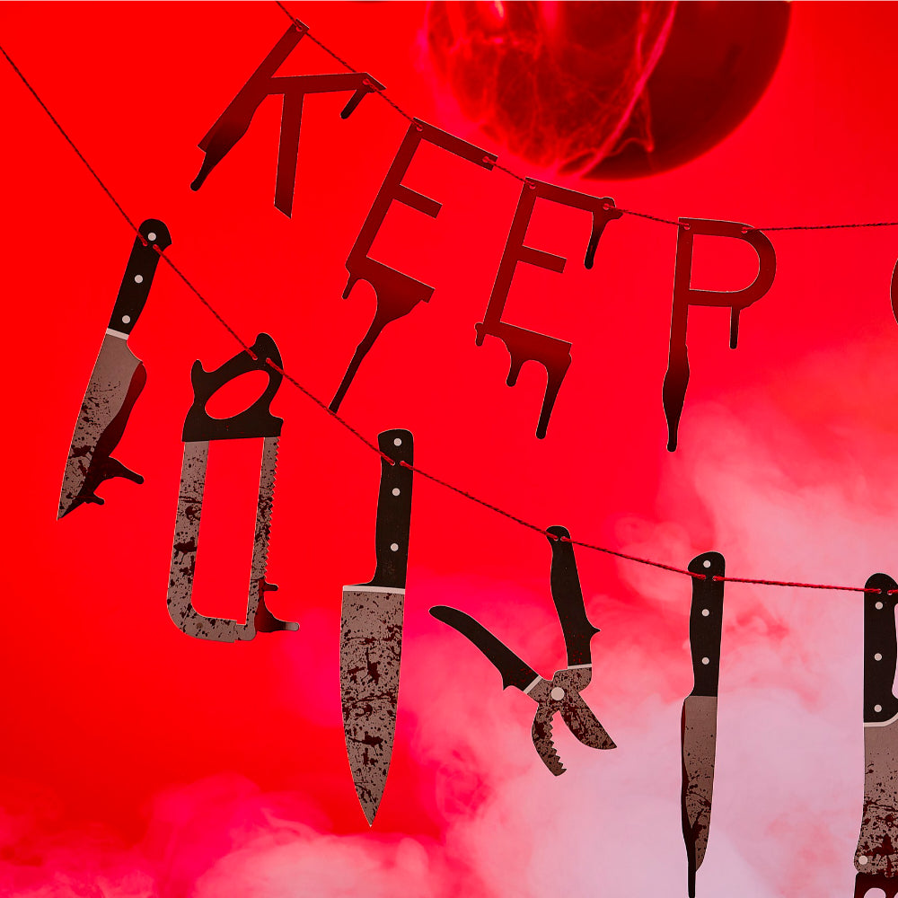 Bunting - Keep Out Blood Drip