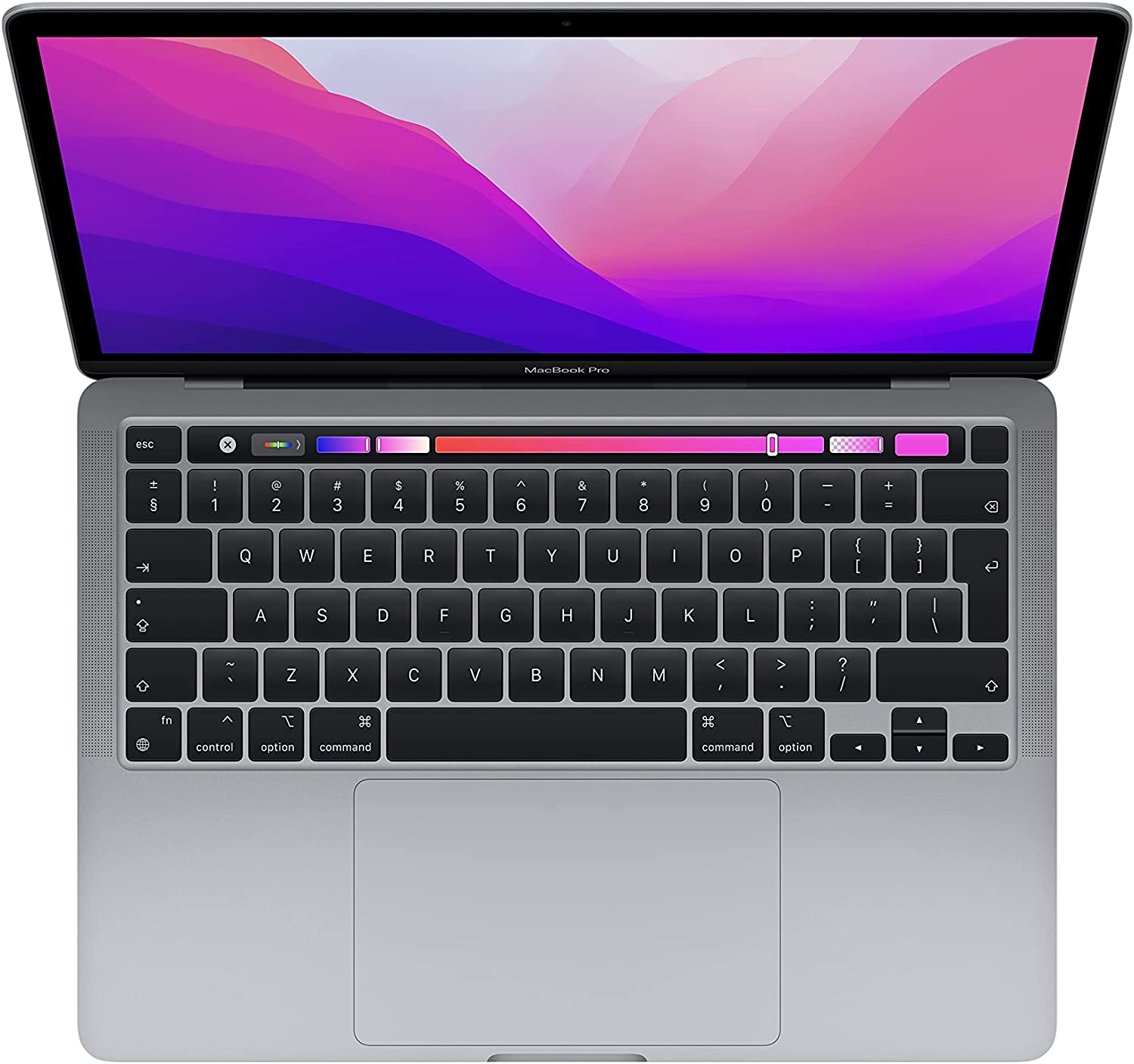 Apple MacBook Pro 2022 with M2 chip: 13-inch Retina display, 8GB RAM, with Touch Bar - Space Gray