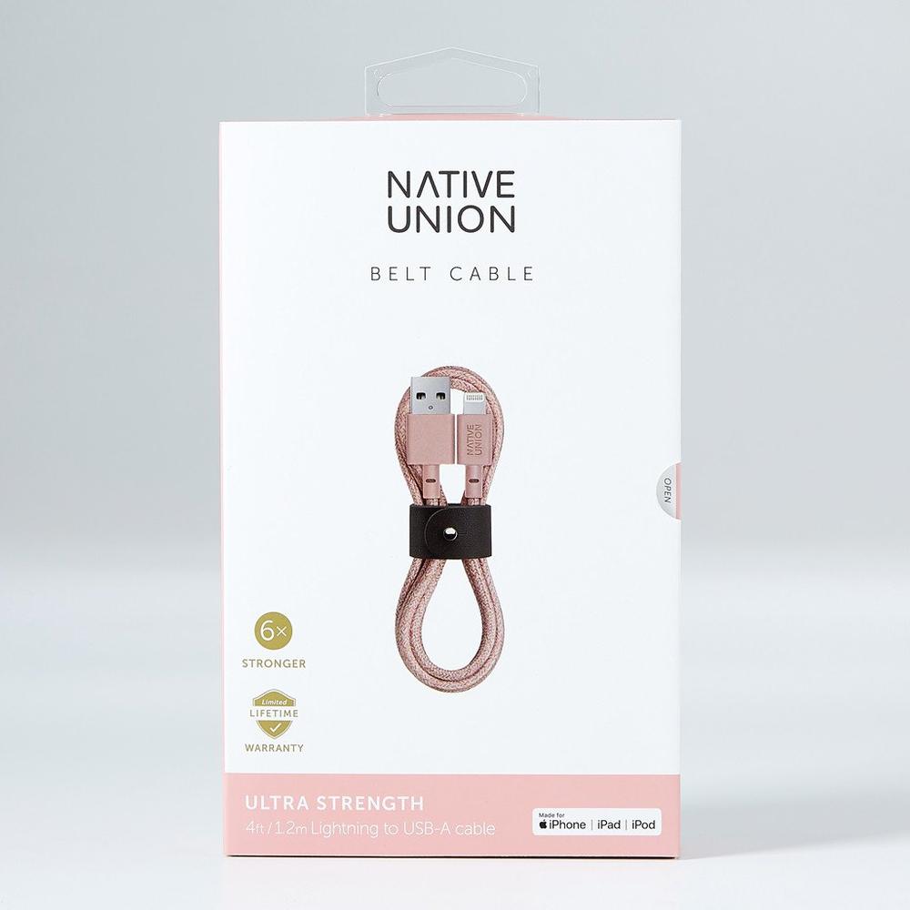 Native Union - Belt 1.2 m Lighting Cable Rose