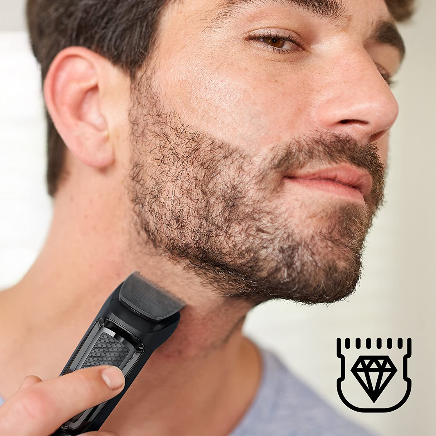 Philips Series 3000 7-in-1 Multi Grooming Kit for Beard and Hair with Nose Trimmer Attachment - MG3720/33