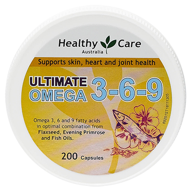 Healthy Care Ultimate Omega 3-6-9 (200 Capsules)
