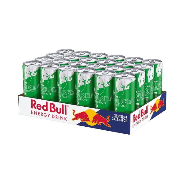 Red Bull Energy Drink The Green Edition 24 x 250ml | FREE EXPRESS SHIPPINGBeveragesRed Bull Green Edition – Crisp, Refreshing Energy Boost! 🍏⚡ Unleash pure energy with Red Bull Green Edition – the ultimate refreshing burst of green apple flavor infused w