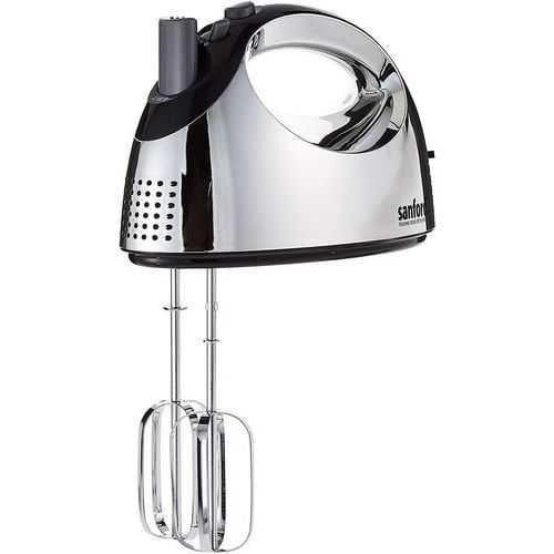 Sanford Hand Mixer, 400 Watts, SF1341HM BSKitchen Appliances5 Speed, 400 Watts. Chrome Finish, Turbo Function. Eject Button with Safety Device. Steel Dough Hooks & Beaters Included.
