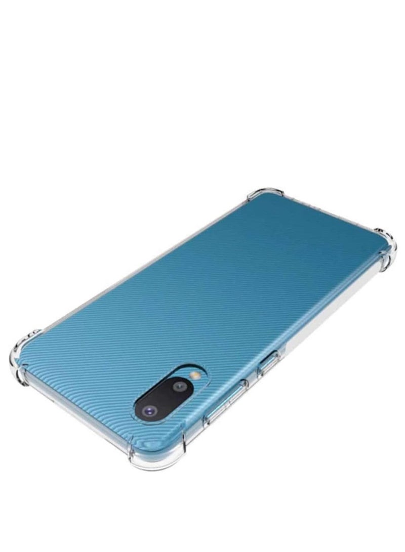 Case for Samsung Galaxy A02 / M02 Cover Back Air Cushion Soft Silicone Shockproof Anti-Scratch Protective Bumper Shell Corner for Samsung Galaxy A02 / M02 by Emodil
