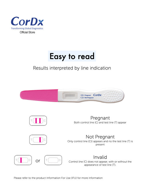 Cordx Pregnancy Test Midstream  FDA Approved - 1 Test