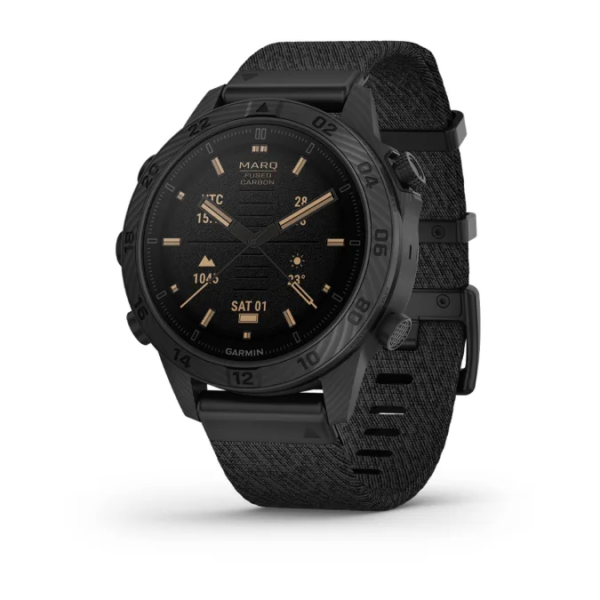 Garmin Marq Commander (Gen 2) – Carbon EditionWearablesThe quest for excellence HAS A NEW BADGE OF HONOR UNCOMPROMISING BY DESIGNBuilt for life’s toughest missions, this modern tool watch features a stunning AMOLED touchscreen display with traditional but