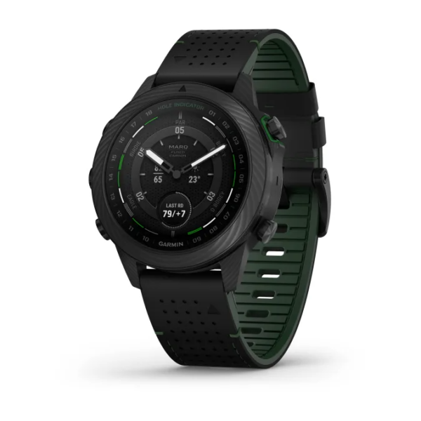 Garmin Marq Golfer (Gen 2) – Carbon EditionWearablesThe quest for excellence HAS ELEVATED THE GAME UNCOMPROMISING BY DESIGNLet others know you live for the game. This luxury modern tool watch features a perforated FKM leather hybrid strap, stunning AMOLED