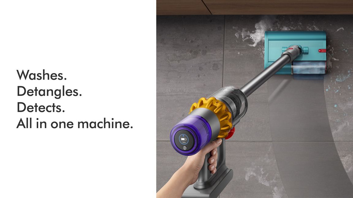 Dyson V15s Detect Submarine wet & dry VacuumHome AppliancesIntroducing the Dyson V15s Detect Submarine—a versatile cleaning powerhouse tailored for modern UAE homes. Combining a cordless stick vacuum with a dedicated wet roller mop, it tackles both dust a