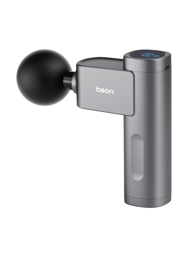 BSON Smart Press Massage Gun – 9 Modes, 4 Heads, 12mm Percussion, Touchscreen & USB-C