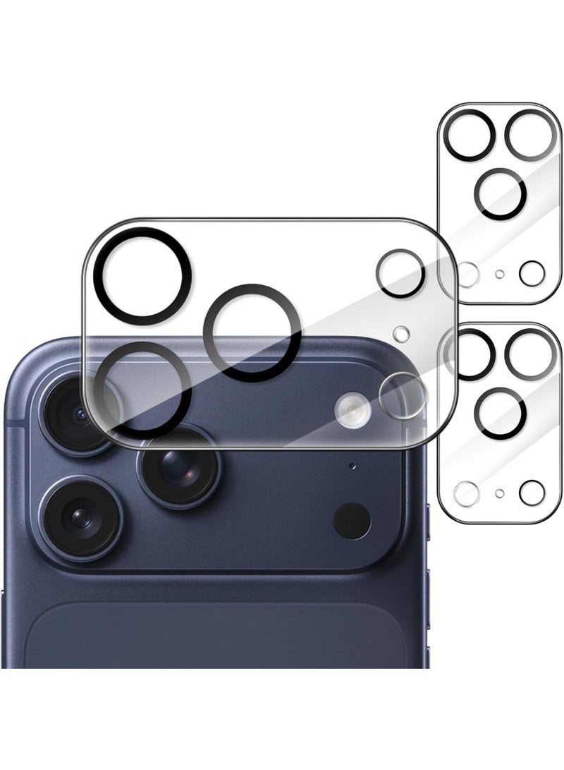 Camera Lens Protector for iPhone 17 Pro Max 6.9-Inch, 9H Tempered Glass, Anti-Scratch, Case Friendly, Does Not Affect Night Shots, HD Clear, 2-Pack (Clear)