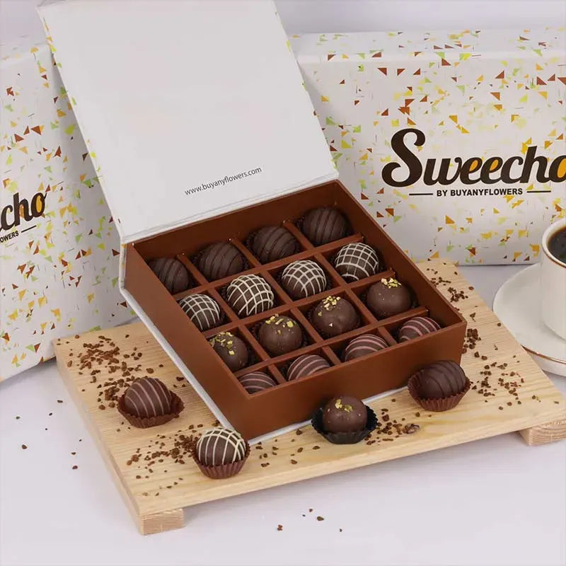 Chocolate Truffles 16 Pcs By Sweecho