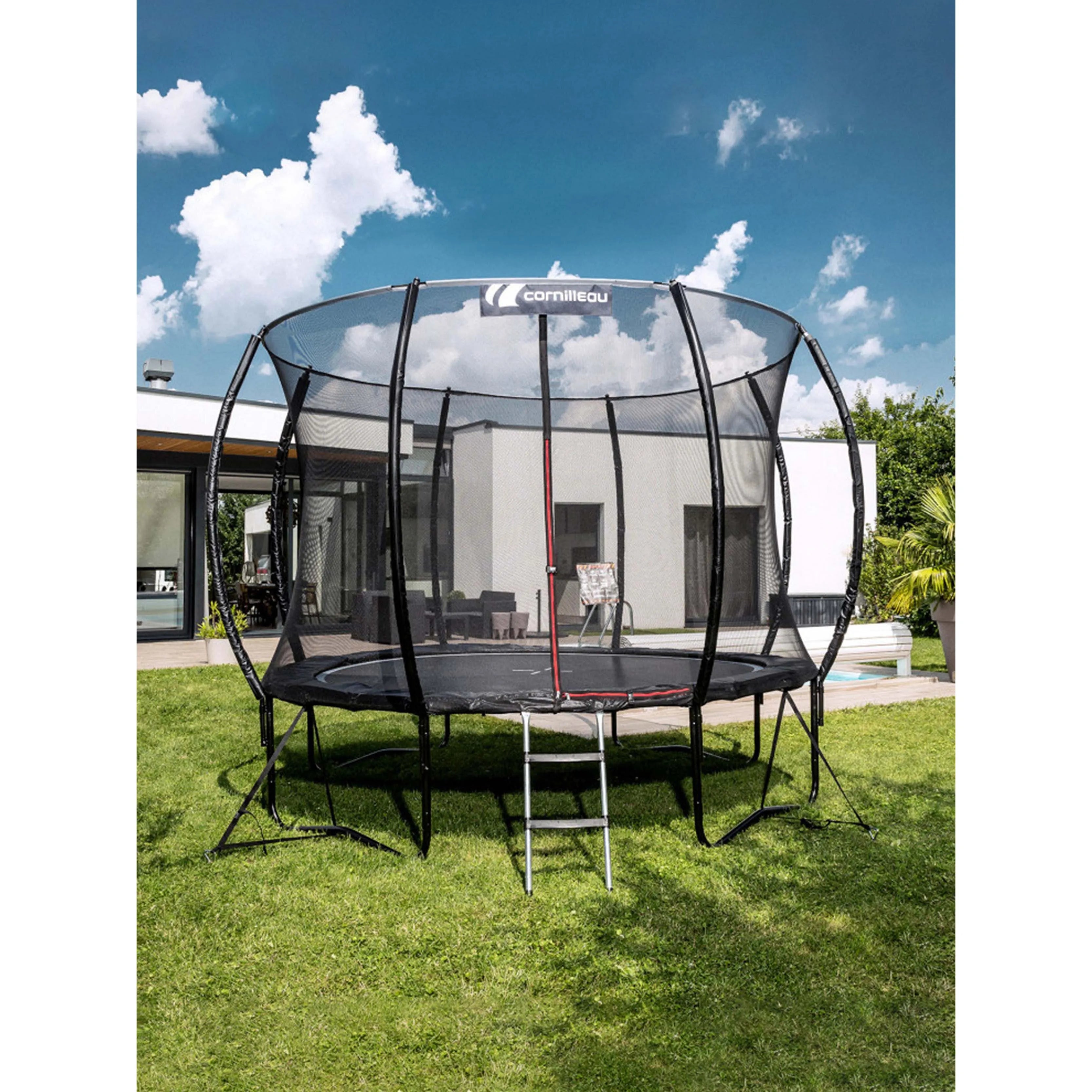 Cornilleau 12-Foot Trampoline with Springcare Technology – Safe & Durable DesignHome & OutdoorExperience the ultimate in trampoline safety and durability with the Cornilleau 12-Foot Trampoline featuring Springcare Technology. Its patented propulsion syste