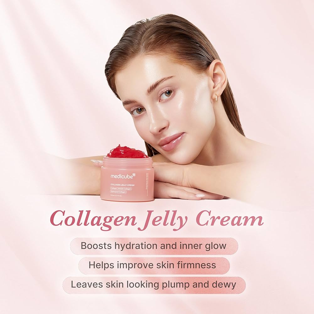 medicube Collagen Niacinamide Jelly Cream 50ml – Freeze-Dried Hydrolyzed Collagen, Hydrating & Firming