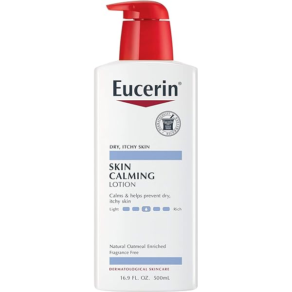 Eucerin Skin Calming Lotion, Fragrance Free, 500mlPersonal CareEucerin Skin Calming Lotion – 500ml Fragrance-Free Daily Moisturizer Soothe and protect sensitive, itchy skin with Eucerin Skin Calming Lotion. This dermatologist-recommended formula combines