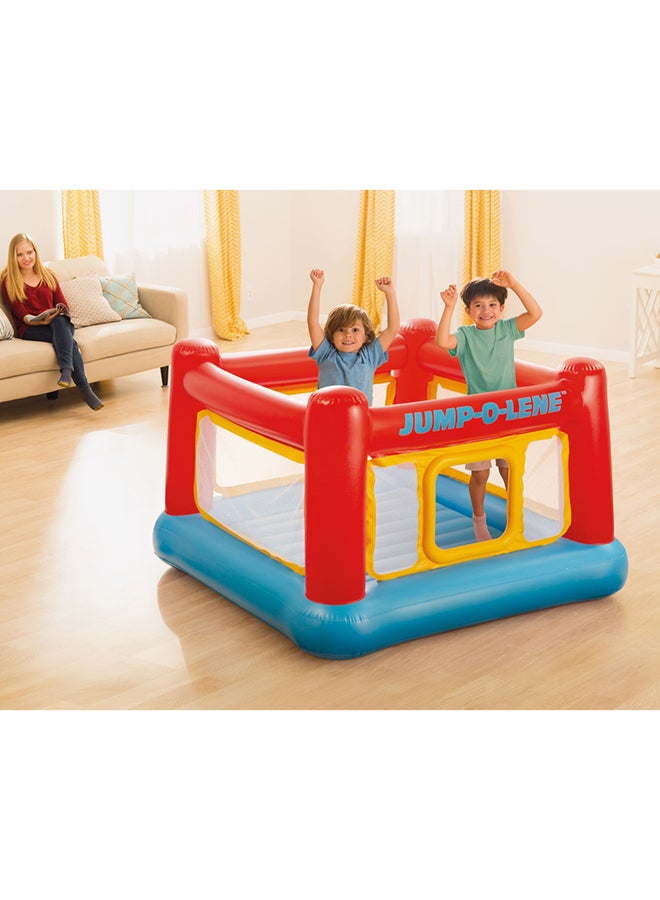 INTEX Jump-O-Lene Inflatable Bouncer Play House – 1.74m x 1.74m x 1.12m