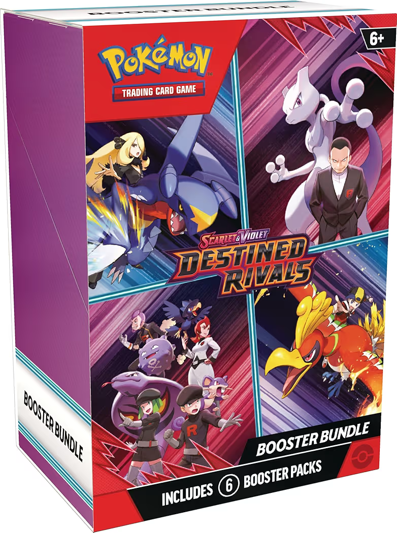 Pokémon TCG: Scarlet & Violet—Destined Rivals Booster Bundle, Official Pokémon Trading Card Game Expansion, 6 Booster Packs