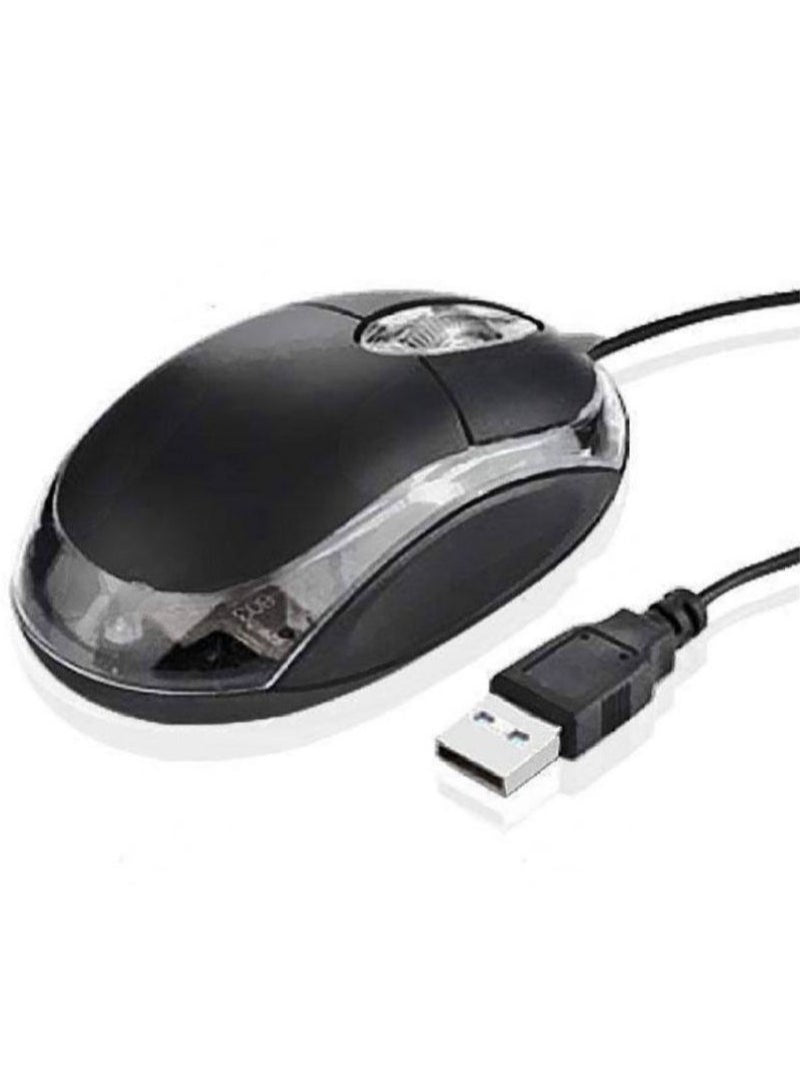 High-Precision Optical Mouse – Ergonomic,Lightweight for All-Day Comfort 3D USB Optical Mouse Black
