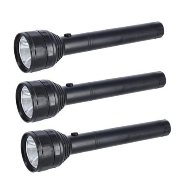 Krypton KNFL5444 3000mAh 3 Piece Rechargeable LED Flashlight - BlackTools & Home ImprovementsPortable handy design, rechargeable flashlight with a strong bright light that is perfect for outdoor and indoor activity. Compact but also comfortable to hold, t