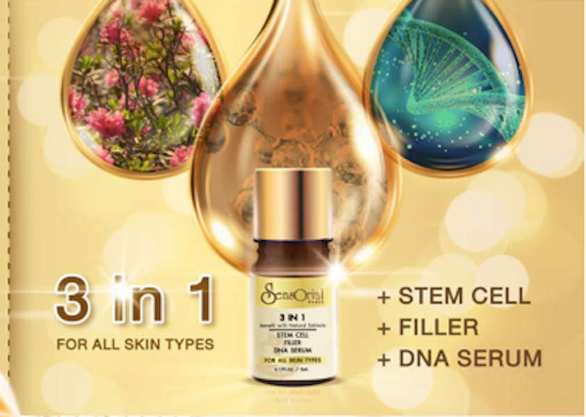 Sensorial 3 in 1 Stem Cell Serum + Filler + DNA SerumPersonal CareAdvance Scientific of Biotherapy for Skincare, Absolute Beauty Experience Product Details: 3 in 1 Stem Cells + Filler + DNA Serum. This is an innovative concentrated serum in the form of an