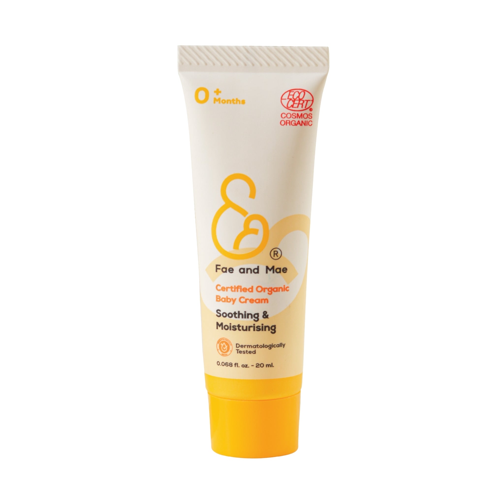 Fae and Mae Certified Organic Baby CreamBaby & KidsThis product is an organic and natural cream specifically designed for treating rashes in children. It is certified by ECOCERT Cosmos Organic from France. Does not contain any steroids. It has also been t