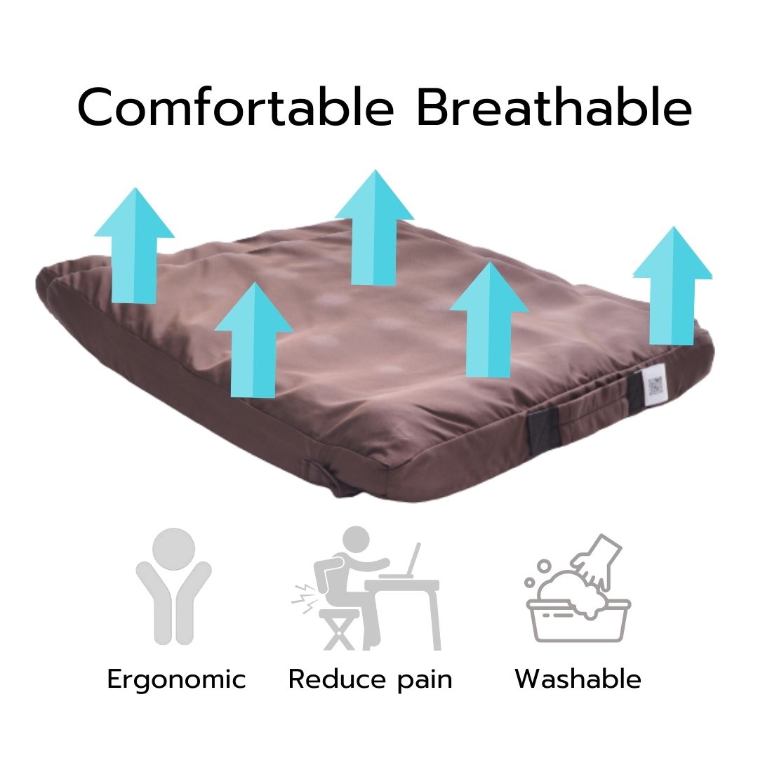 Premium Bubble Natural Latex Seat Cushion Reducing Pressure Office Chair Cushions or CarCar AccessoriesPararaksa Healthy Latex Seat Bubble Dimensions: 45x45x5 cm. Weight 1.2 kg. Reduce hip pain from sitting at work. Pain relief massage. Suitable for offic