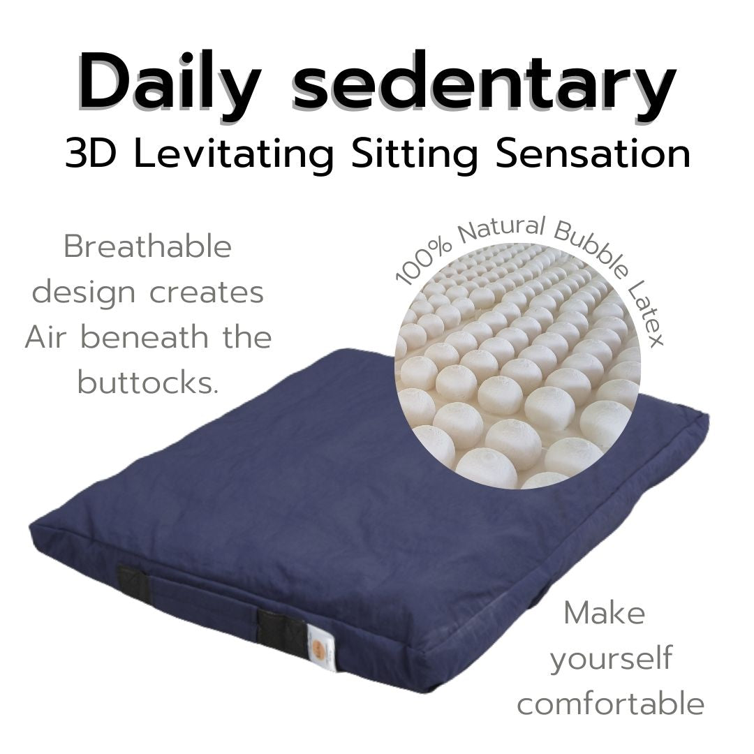 Premium Bubble Natural Latex Seat Cushion Reducing Pressure Office Chair Cushions or CarCar AccessoriesPararaksa Healthy Latex Seat Bubble Dimensions: 45x45x5 cm. Weight 1.2 kg. Reduce hip pain from sitting at work. Pain relief massage. Suitable for offic