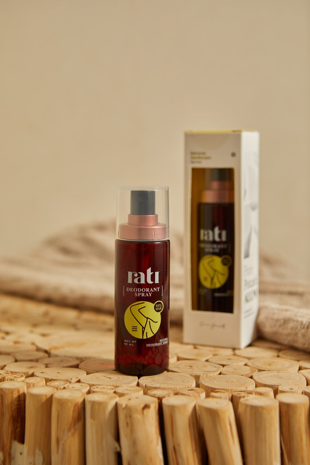 Rati Natural Deodorant Spray x 6 pcsPersonal CareSpecial formula of deodorant spray made from high-quality potassium alum. Peppermint oil provides a fresh and comfortable feeling while Aloe Vera extract helps protect skin from irritation, leaving your ski