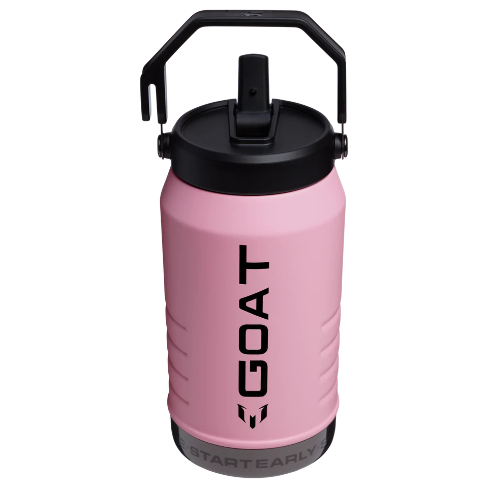 Large capacity insulated Stanley water jug for gym and training
