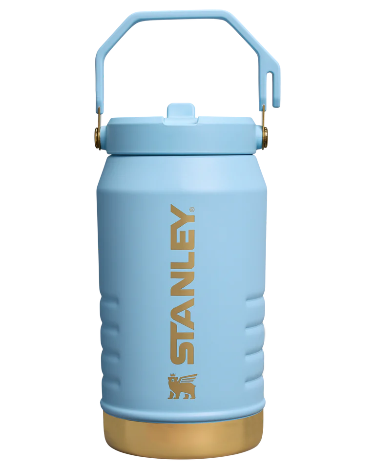 Stanley Messi x FlipStraw 2.0 Striker Blue 64oz Water Jug – Insulated Stainless Steel Hydration Bottle