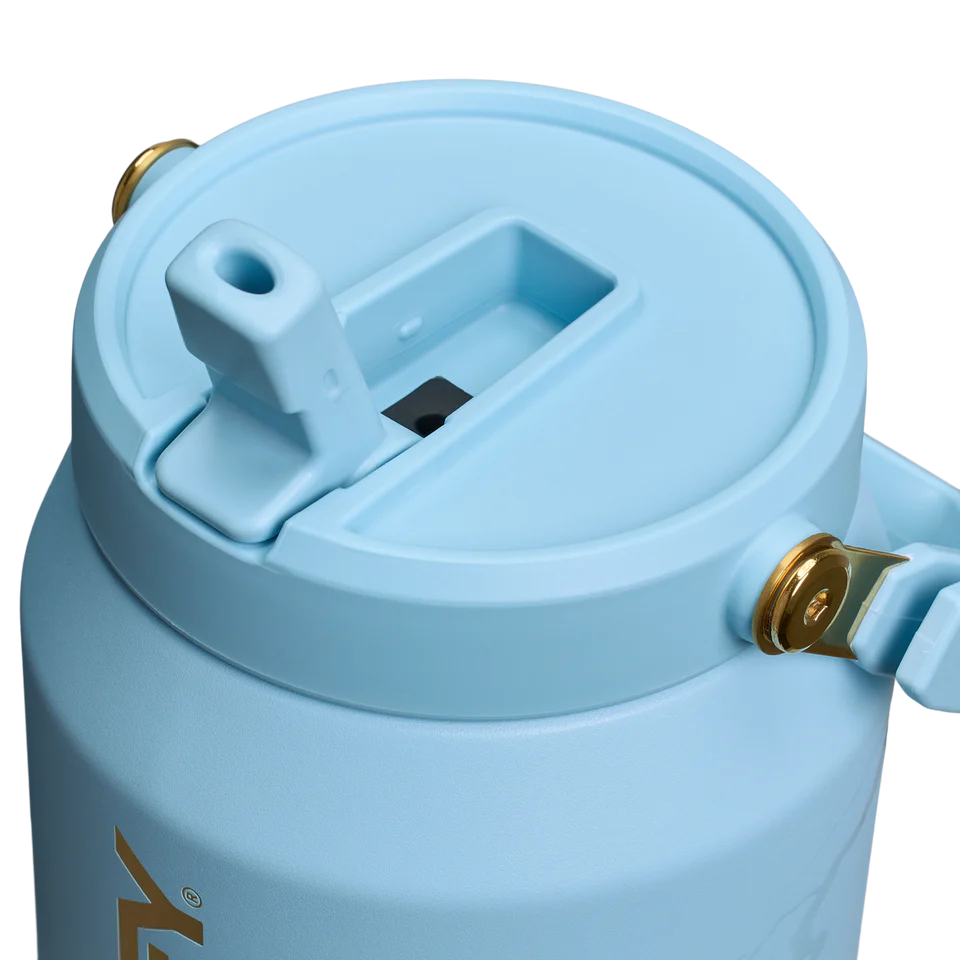 Stanley Messi x FlipStraw 2.0 Striker Blue 64oz Water Jug – Insulated Stainless Steel Hydration Bottle