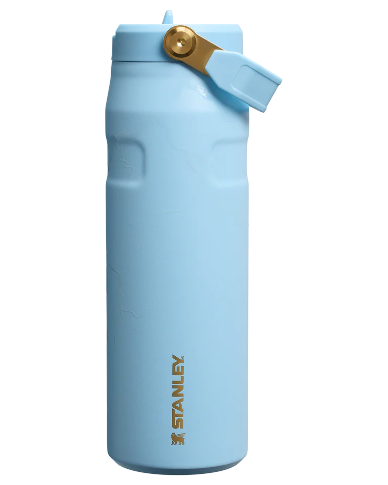 Stanley Messi x IceFlow Flip Straw 2.0 Bottle 24oz – Insulated Stainless Steel Water Bottle with Flip Straw Lid