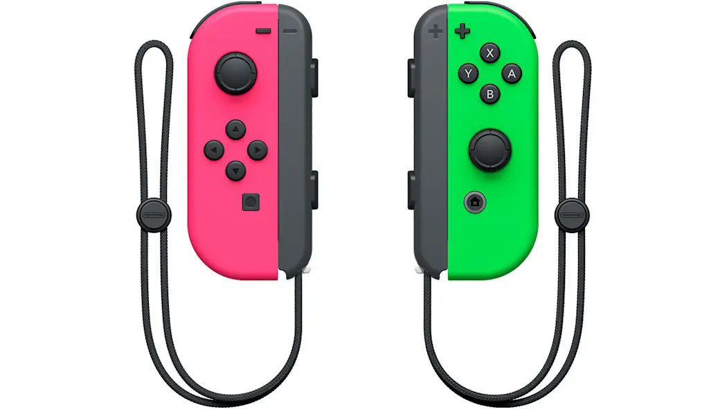 Nintendo Switch Joy-Con Pair – Neon Green & Neon Pink | Left and Right Wireless ControllersGaming Accessories🎮 Versatile Gameplay Options: Use as a single controller or split into two for local multiplayer fun on Nintendo Switch. 🕹️ Neon Pink & Neon Gre