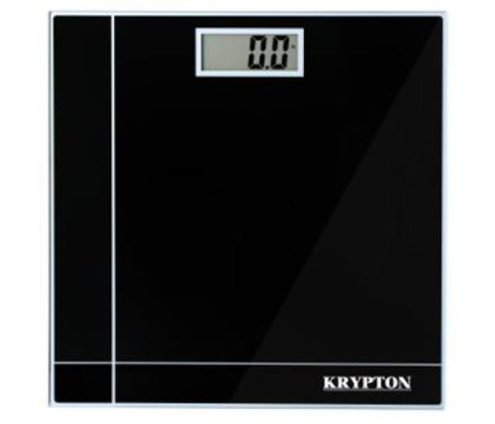 Krypton KNBS5086 Electronic Bathroom ScaleHealthImmediate readings as soon as you step on the scale; Heavy-duty tempered glass can withstand weight up to 180 kg and not be damaged Easy to read digital LCD. Measure your weight in kg, or lb, easily toggle b