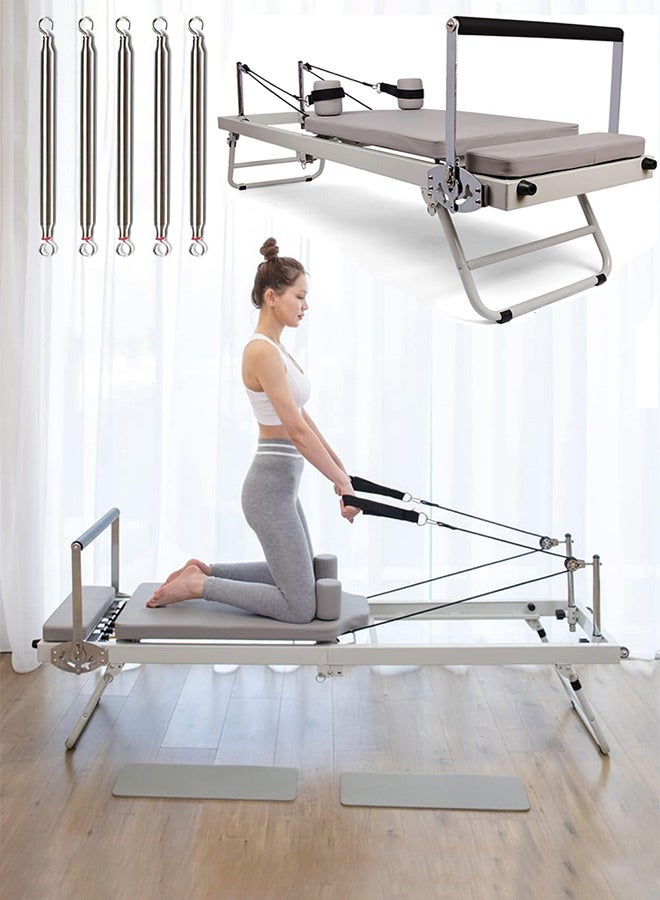 RATSAW Foldable Pilates Reformer Machine for home workout and yoga training