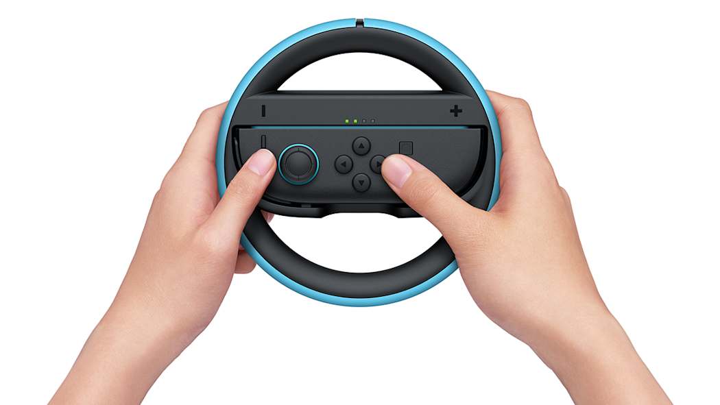 Nintendo Joy-Con 2 Wheel (set of 2)Gaming AccessoriesHit the road with this fun steering wheel accessory! Place your Joy-Con 2 controller into the Joy-Con 2 Wheel to enjoy more realistic control in racing-style games. The smooth magnetic connection keeps