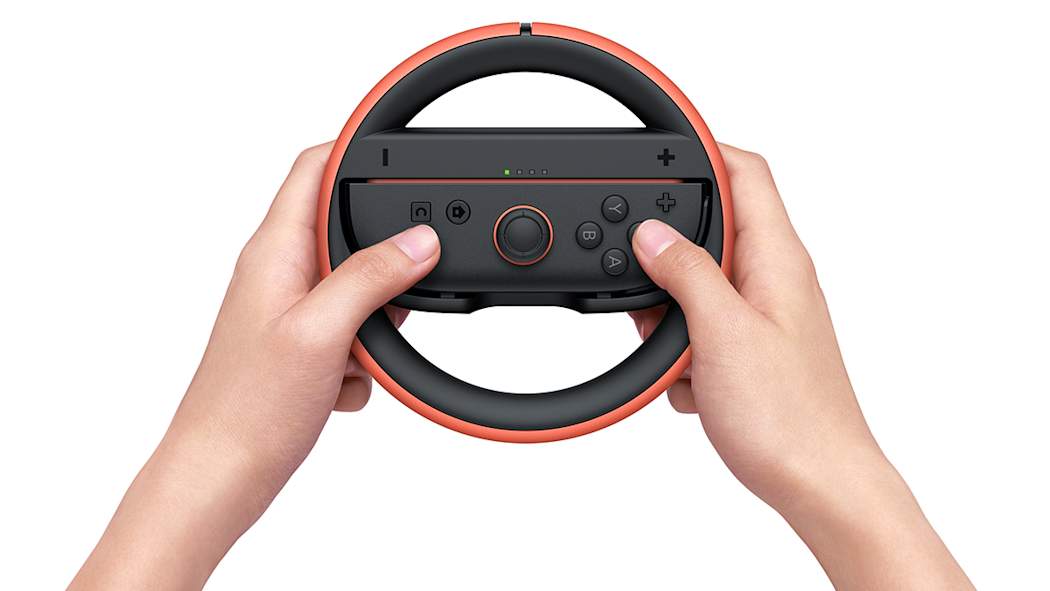 Nintendo Joy-Con 2 Wheel (set of 2)Gaming AccessoriesHit the road with this fun steering wheel accessory! Place your Joy-Con 2 controller into the Joy-Con 2 Wheel to enjoy more realistic control in racing-style games. The smooth magnetic connection keeps