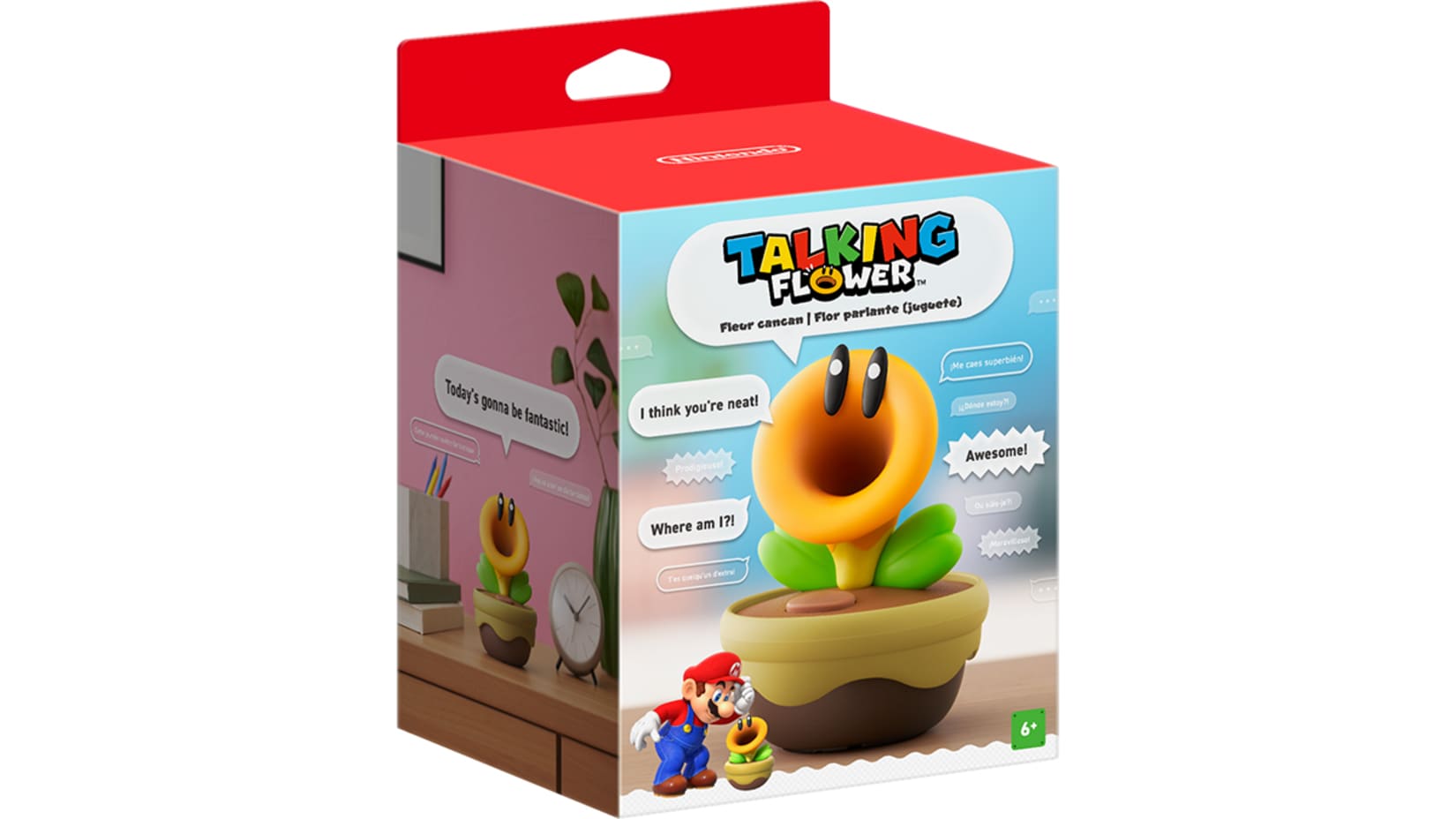 Nintendo Talking Flower interactive figurine inspired by Super Mario Bros. Wonder