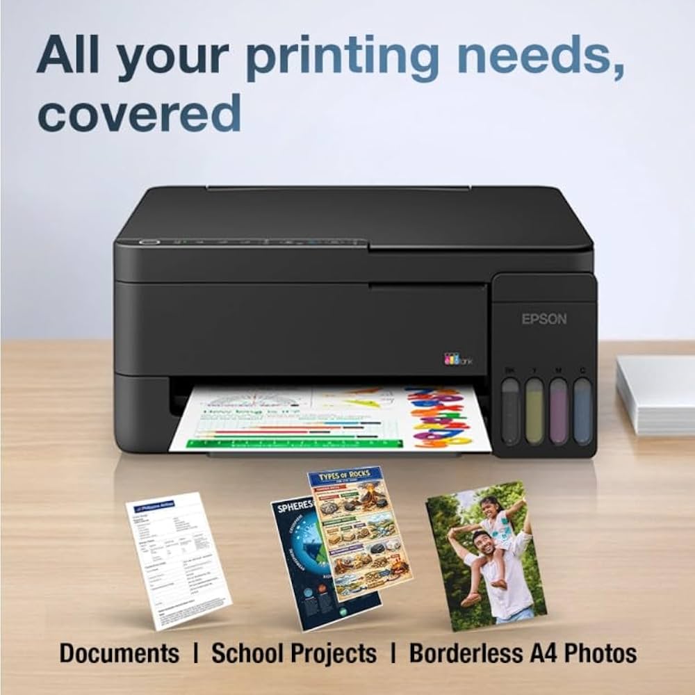 Epson EcoTank L3351 A4 Colour All-in-One Ink Tank Printer | Print, Copy & Scan | Wireless Wi-Fi | Up to 3 Years of Ink | Home Printer