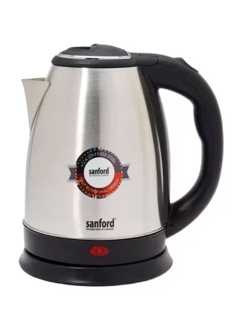 Sanford Electric Kettle 1500W/1.8L SF3343EK-1.8L BS - Silver/BlackKitchen AppliancesComes with 360° rotating cordless kettle base High quality Stainless steel inner shell offers easy cleaning Comes with Auto power off option for safety Featuring dry-boili