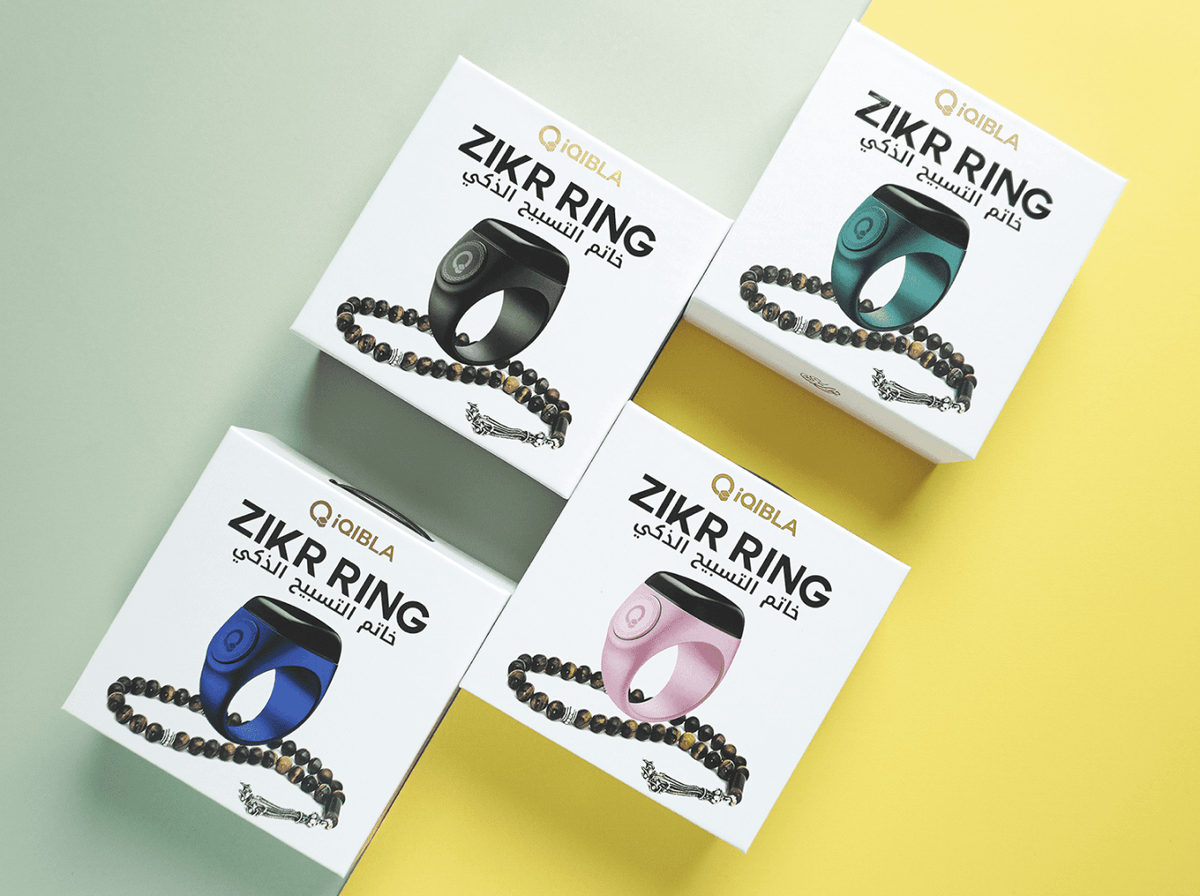 Zikr Ring – Noor from iQiblaWearablesSmart Tasbeeh Counter: Easily track dhikr counts with a digital OLED display. Qibla Direction Finder: Built-in Qibla compass helps you face the right direction anywhere. Bluetooth Connectivity: Syncs seamlessly with th