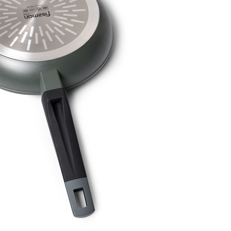 Fissman Frying Pan 28cm Joan Series Aluminum And Non Stick Coating with Induction BottomThe Joan series from FISSMAN is a union of quality, aesthetics and safety. JENNY products are a real gift for those who choose the best for themselves and their family