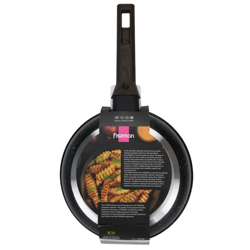 Fissman Frying Pan 20cm Carrie Aluminum with Induction BottomThe Carrie series from FISSMAN is a union of quality, aesthetics and safety. JENNY products are a real gift for those who choose the best for themselves and their family. The main feature of the