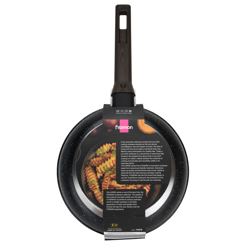 Fissman Frying Pan 24cm Carrie Aluminum with Induction BottomNon-stick cookware entered our lives relatively recently, but almost immediately gained respect. The idea of