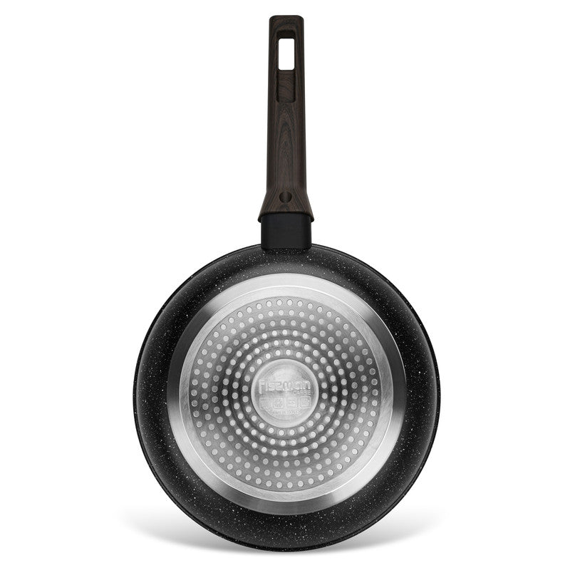 Fissman Frying Pan 24cm Carrie Aluminum with Induction BottomNon-stick cookware entered our lives relatively recently, but almost immediately gained respect. The idea of