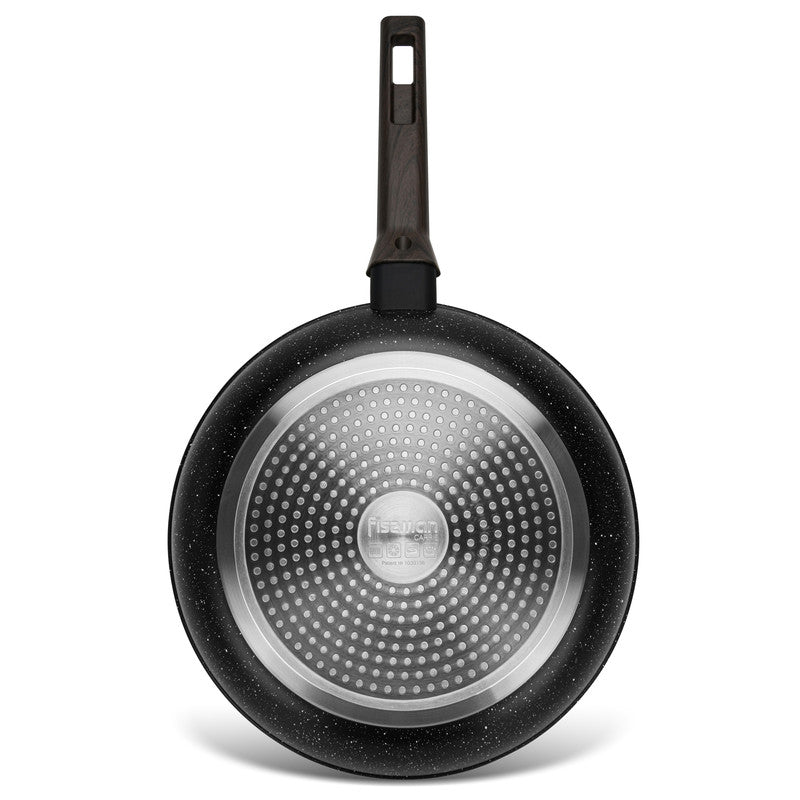 Fissman Frying Pan 28cm Carrie Aluminum with Induction BottomNon-stick cookware entered our lives relatively recently, but almost immediately gained respect. The idea of