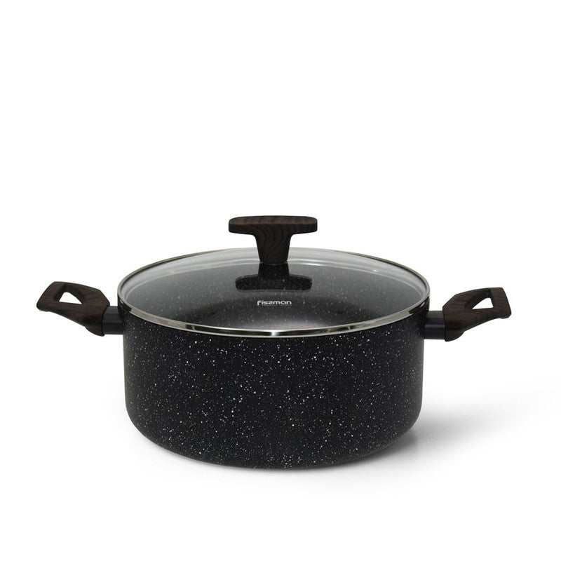 Fissman Stockpot 24cm/46.7 LTR Carrie Aluminum with Induction BottomThe Carrie series from FISSMAN is a union of quality, aesthetics and safety. JENNY products are a real gift for those who choose the best for themselves and their family. The main feature