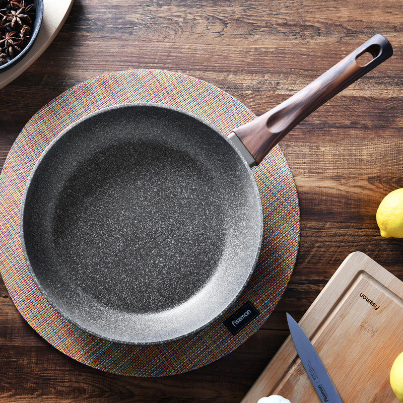 Fissman Frying Pan 26cm Capella Series With Induction Bottom (Aluminium With Non-Stick Coating)FISSMAN, a recognized leader in the production of cookware, presents the CAPELLA series with the latest TiPro non-stick coating (http://www.jhpolymer.com). • A