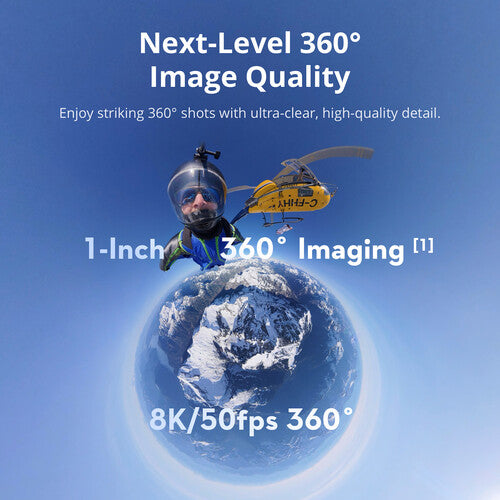 DJI Osmo 360 8K native 360° video camera for adventure filming