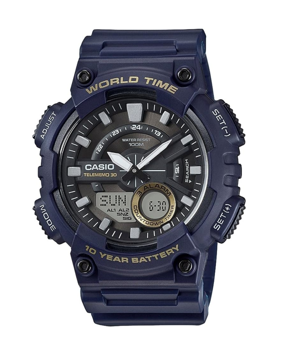 Casio AEQ-110W-2AVDF Men’s Analog-Digital Watch